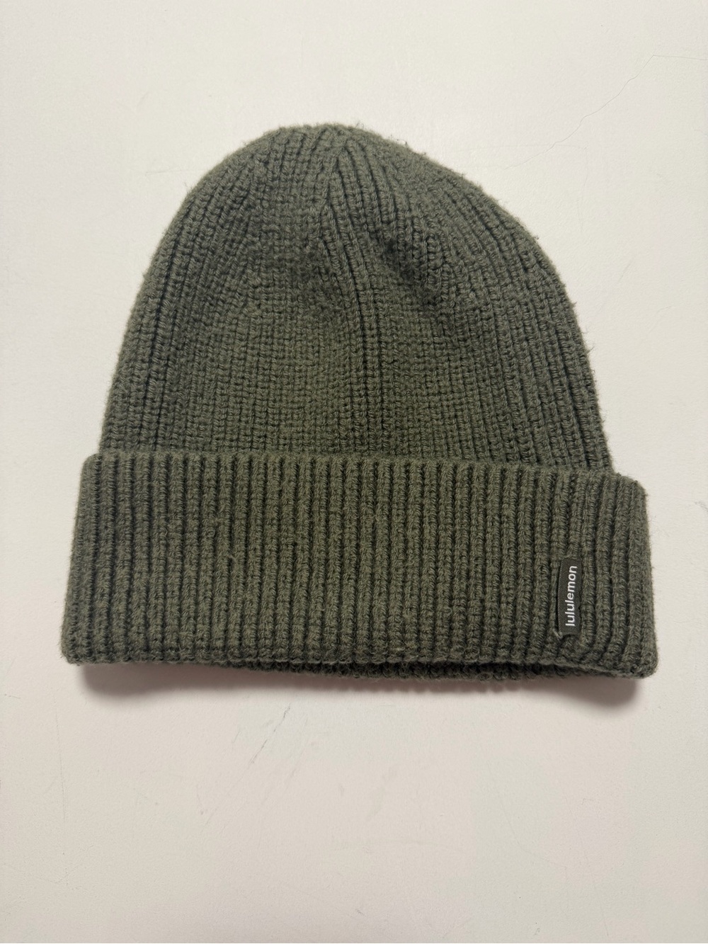 lululemon athletica unisex green merino wool winter hat